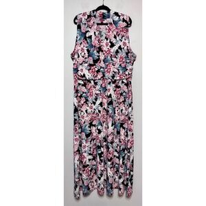 Vince Camuto Romantic‎ Floral Fairycore Maxi Dress Size 3X Cottagecore Elegant